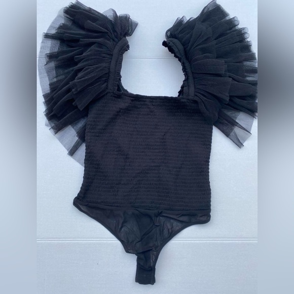 New Free People Kill the Lights Black Bodysuit - Picture 7 of 11